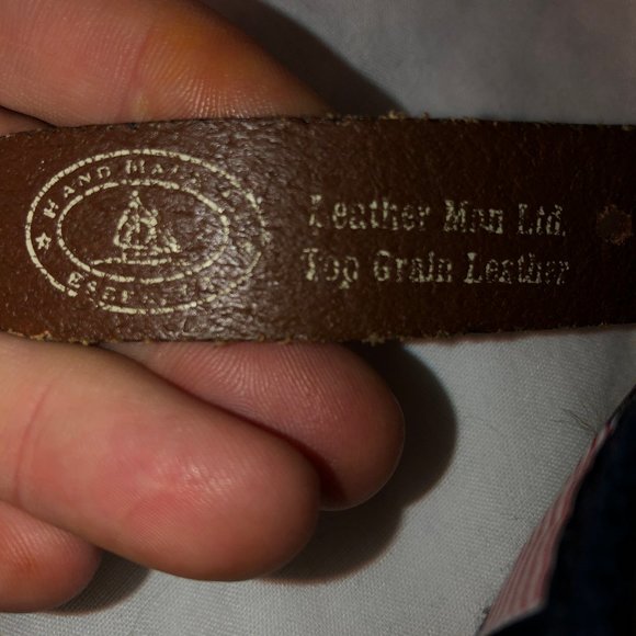 Leather Man Red white Blue American Flag 4th of July belt 26 - Picture 2 of 4